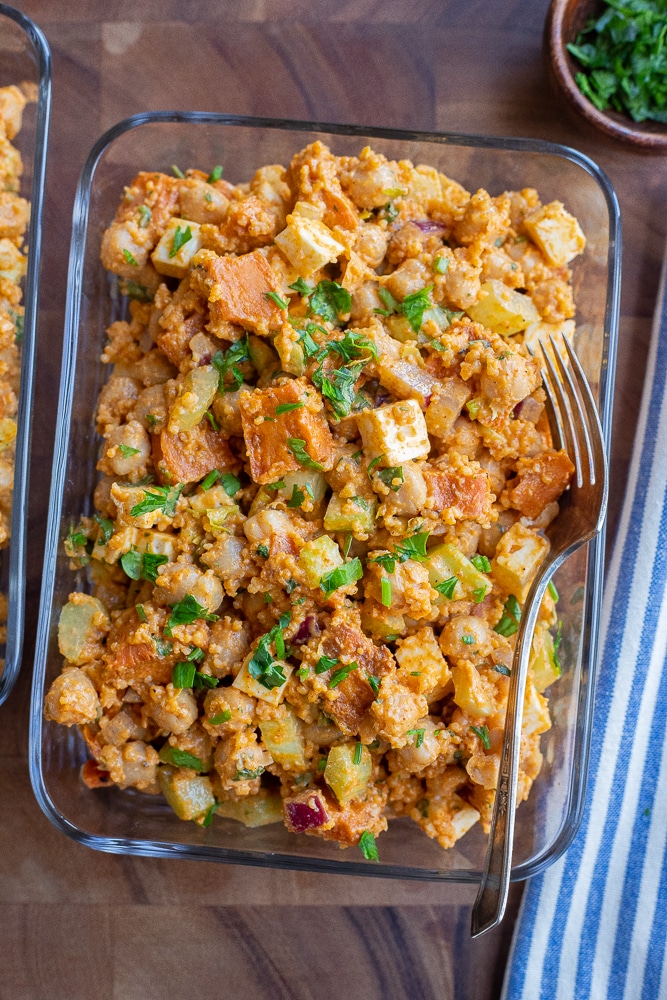 Buffalo Candy Potato Chickpea Bowls
