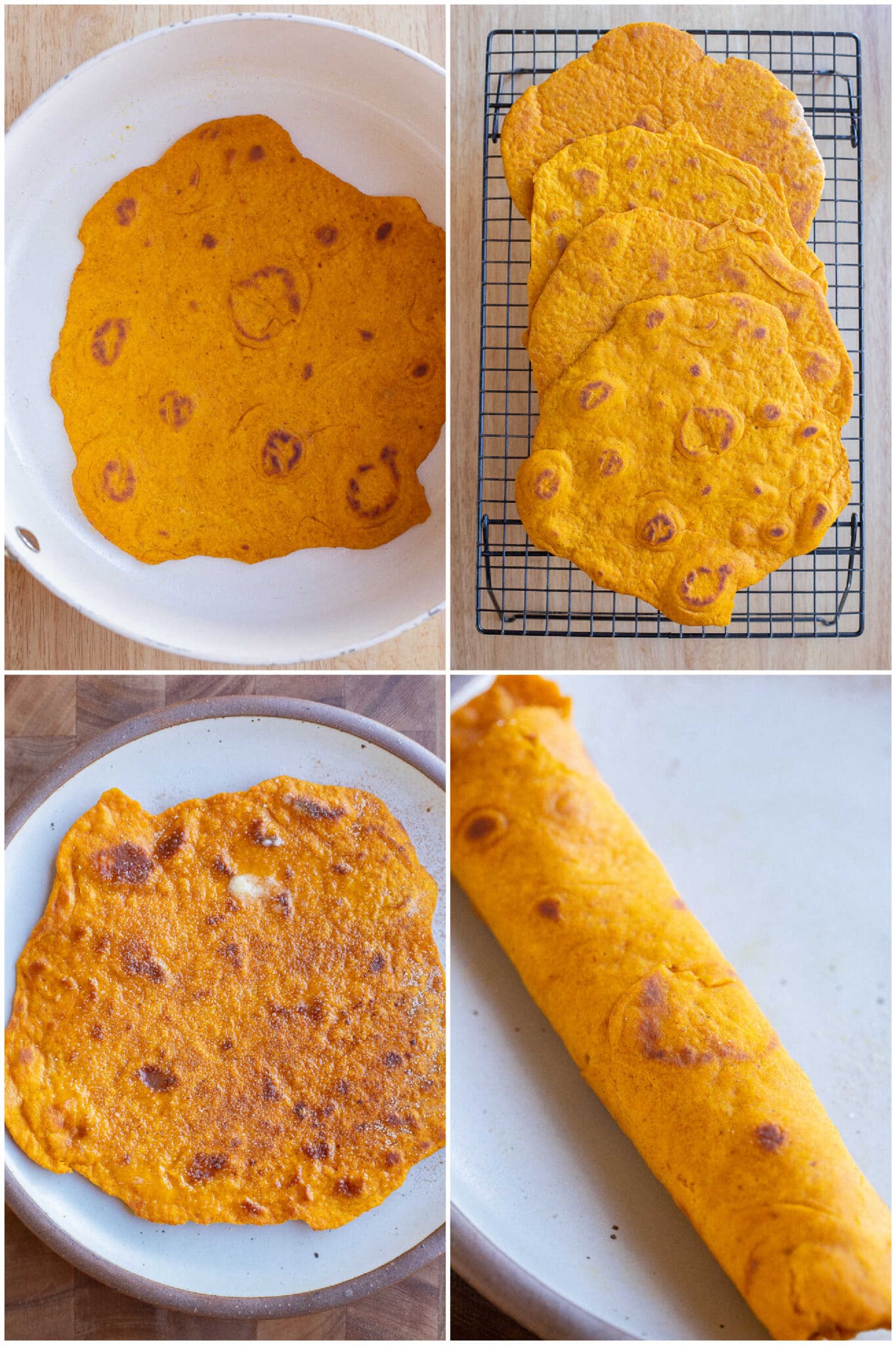 pumpkin flatbread after it has been cooked