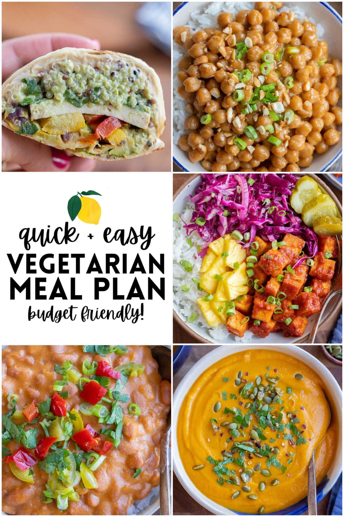 Simple Vegetarian Meal Plan – Week 10