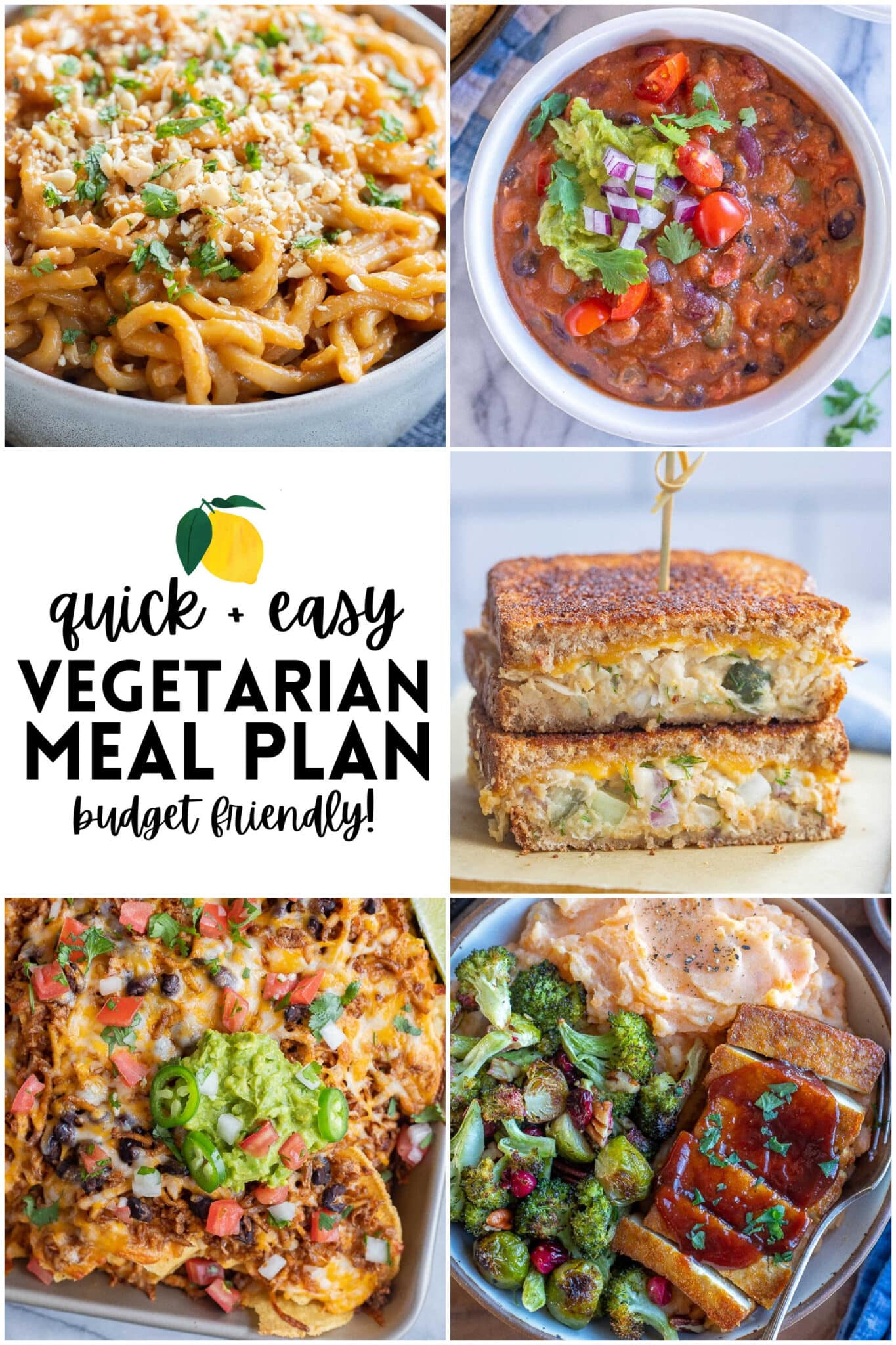 Straightforward Vegetarian Meal Plan – Week 15