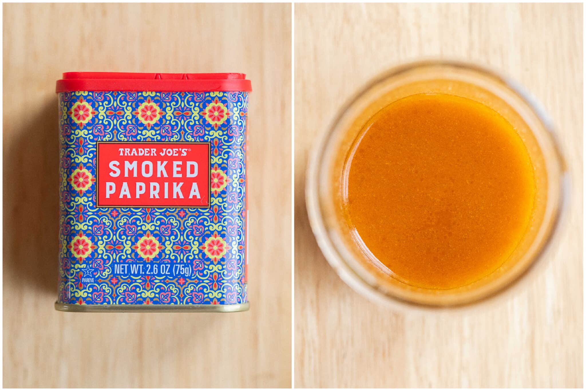 smoked paprika dressing in a jar